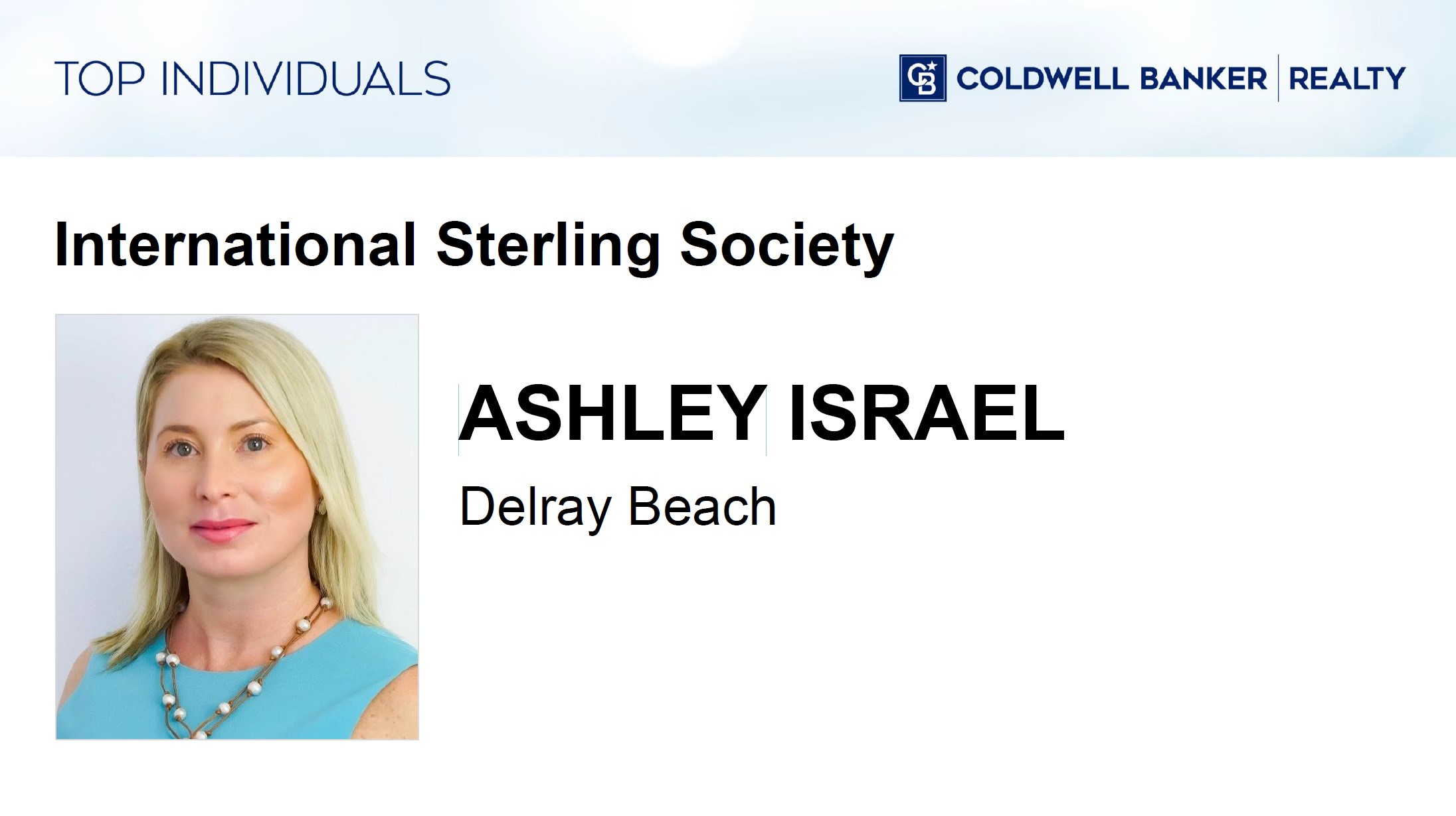 Ashley Israel award